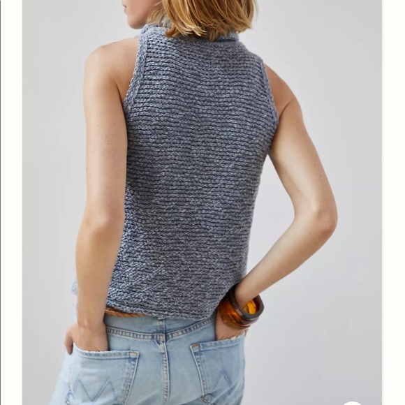 Anthropologie Pilcro Knit Turtleneck Tank- S - Picture 6 of 9